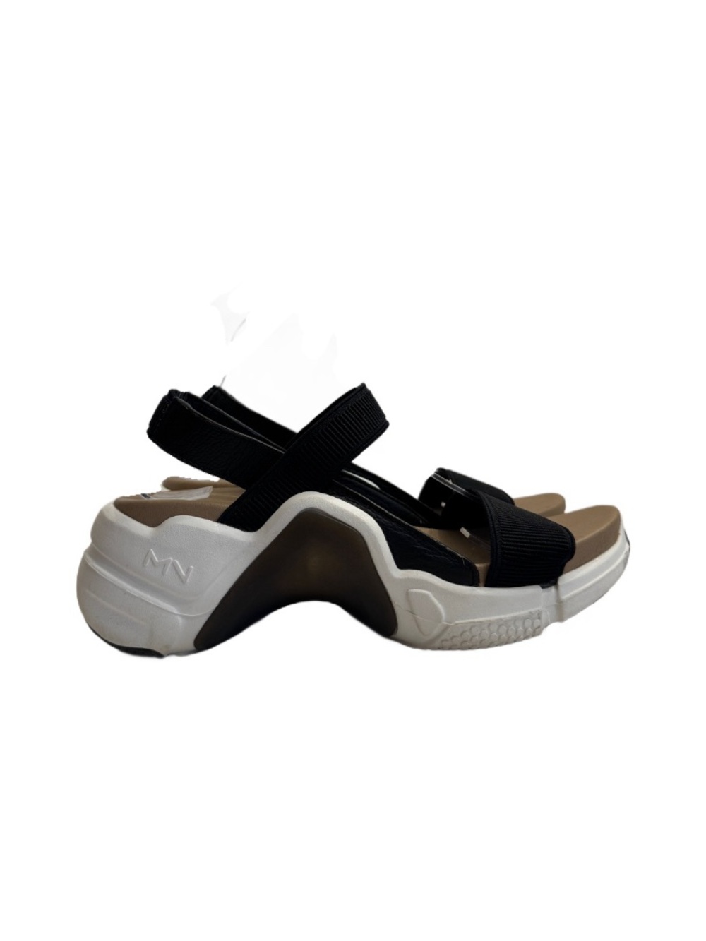 Mark Nason Los Angeles Women’s Black White Sport Sandals Size US 9 Chunky Casual